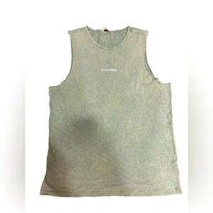 California Colin's Army Green Sleeveless Tank Top Shirt Size Medium New with Tag